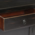 Rustika Rowe -  Sideboard Black 160x40x80 cm Solid Mango Wood